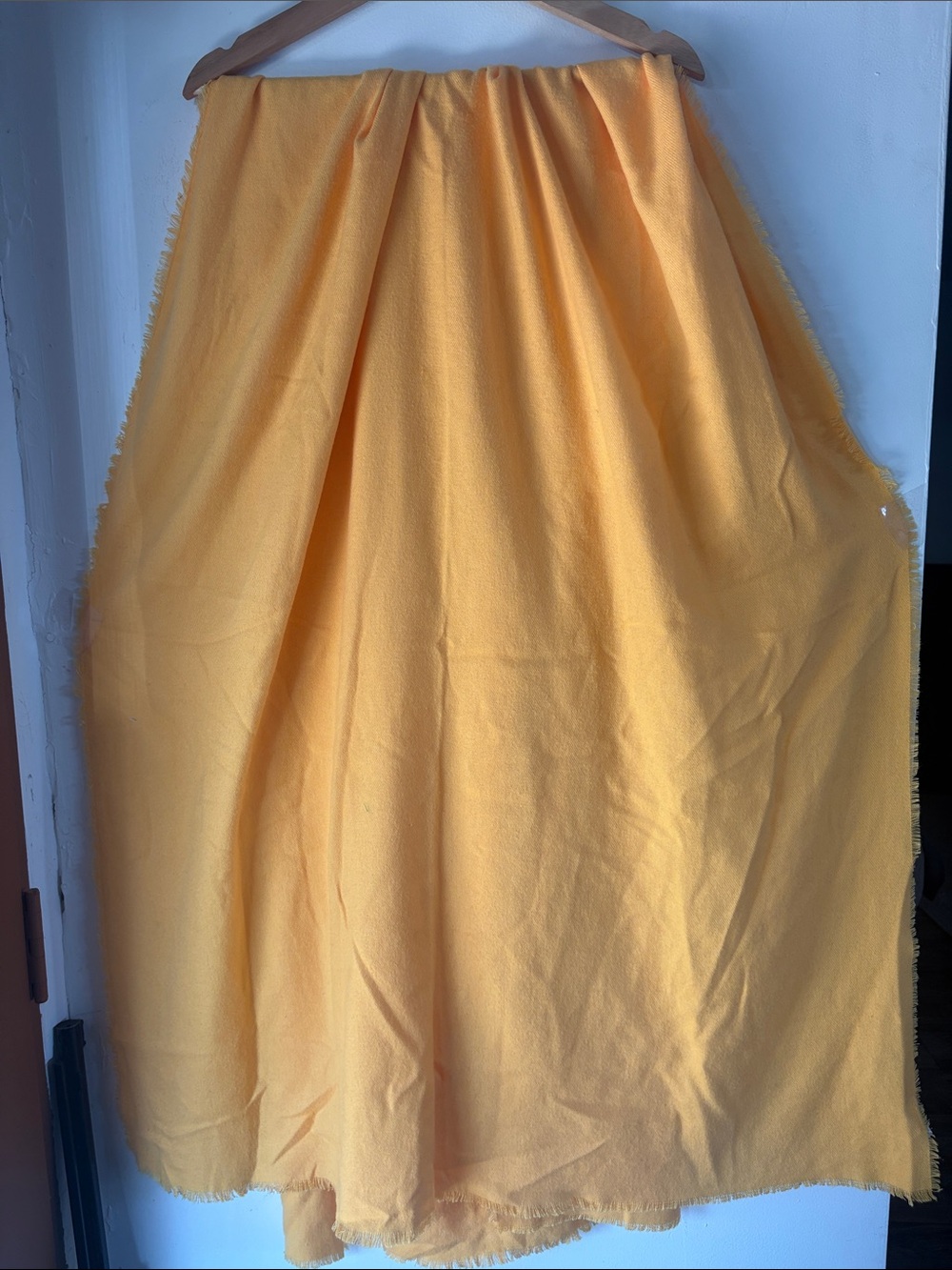 Women's Maxi Skirt in Warm Golden Yellow